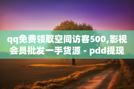 qq免费领取空间访客500,影视会员批发一手货源 - pdd提现700套路最后一步 - 淘特10万销量修改