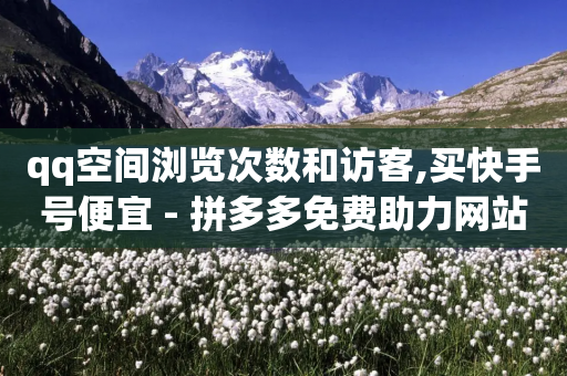 qq空间浏览次数和访客,买快手号便宜 - 拼多多免费助力网站 - 拼多多抽奖助力-第1张图片-靖非智能科技传媒