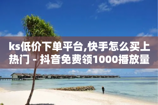 ks低价下单平台,快手怎么买上热门 - 抖音免费领1000播放量网站 - 自动评论神器-第1张图片-靖非智能科技传媒