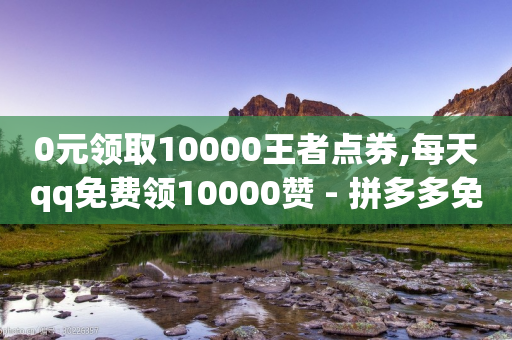 0元领取10000王者点券,每天qq免费领10000赞 - 拼多多免费助力 - 拼多多 钻石 兑换卡 积分