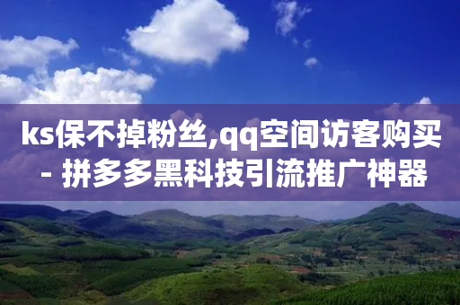 ks保不掉粉丝,qq空间访客购买 - 拼多多黑科技引流推广神器 - 地铁逃生辅助网-第1张图片-靖非智能科技传媒