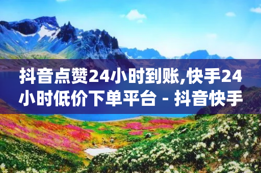 抖音点赞24小时到账,快手24小时低价下单平台 - 抖音快手业务网站 - qq业务平台网站