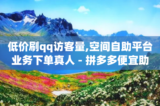 低价刷qq访客量,空间自助平台业务下单真人 - 拼多多便宜助力链接 - 全网最低价业务平台官网