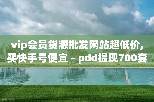 vip会员货源批发网站超低价,买快手号便宜 - pdd提现700套路最后一步 - 现金大转盘帮别人助力会受骗吗