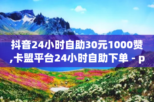 抖音24小时自助30元1000赞,卡盟平台24小时自助下单 - pdd助力平台网站 - 拼多多哪有自动抢的脚本