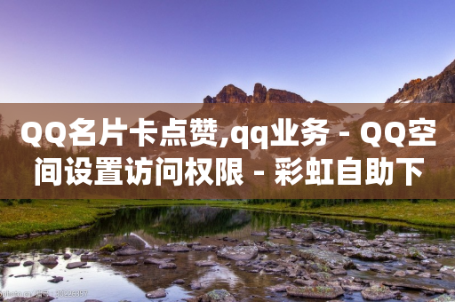 QQ名片卡点赞,qq业务 - QQ空间设置访问权限 - 彩虹自助下单24-第1张图片-靖非智能科技传媒