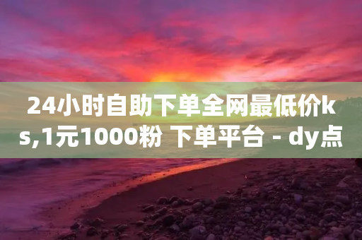 24小时自助下单全网最低价ks,1元1000粉 下单平台 - dy点赞24小时 - 抖音快手免费业务-第1张图片-靖非智能科技传媒