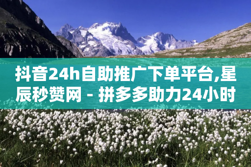 抖音24h自助推广下单平台,星辰秒赞网 - 拼多多助力24小时网站 - 拼多多提现600元是真的吗-第1张图片-靖非智能科技传媒