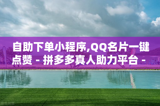 自助下单小程序,QQ名片一键点赞 - 拼多多真人助力平台 - 拼多多砍价记录查询的网站-第1张图片-靖非智能科技传媒