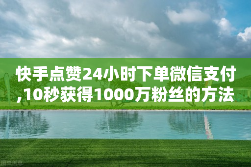 快手点赞24小时下单微信支付,10秒获得1000万粉丝的方法 - 拼多多现金大转盘助力50元 - 拼多多推金币最少多少毫米-第1张图片-靖非智能科技传媒