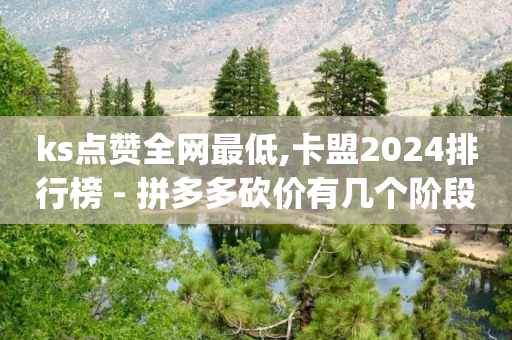 ks点赞全网最低,卡盟2024排行榜 - 拼多多砍价有几个阶段 - pdd助力网站微信支付-第1张图片-靖非智能科技传媒