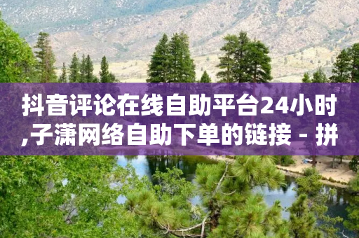 抖音评论在线自助平台24小时,子潇网络自助下单的链接 - 拼多多互助网站在线刷0.1 - 拼多多有没有人提现700元