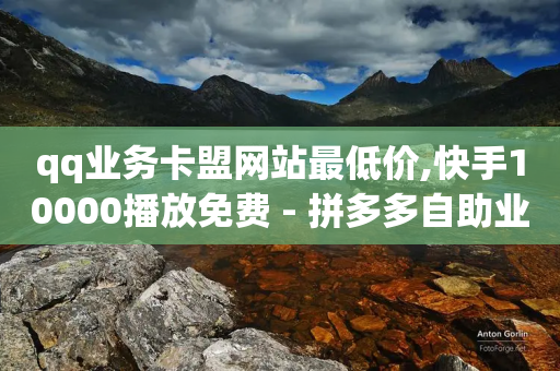 qq业务卡盟网站最低价,快手10000播放免费 - 拼多多自助业务网 - 互助砍价神器-第1张图片-靖非智能科技传媒