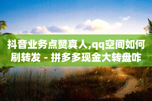 抖音业务点赞真人,qq空间如何刷转发 - 拼多多现金大转盘咋才能成功 - 拼多多砍一刀助力测评-第1张图片-靖非智能科技传媒