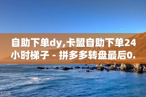 自助下单dy,卡盟自助下单24小时梯子 - 拼多多转盘最后0.01解决办法 - 拼多多助力工具v3-第1张图片-靖非智能科技传媒