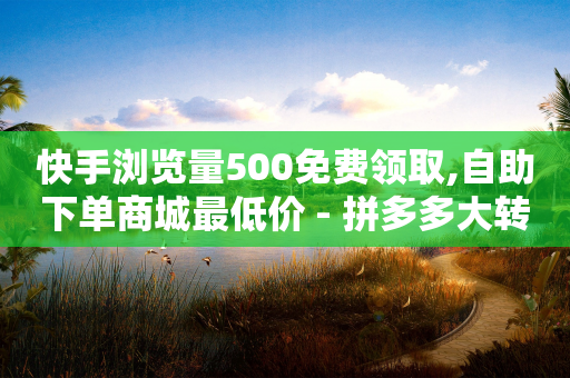 快手浏览量500免费领取,自助下单商城最低价 - 拼多多大转盘助力软件 - 拼多多付款脚本-第1张图片-靖非智能科技传媒