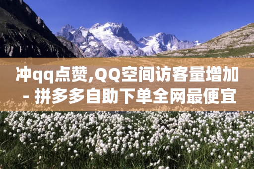 冲qq点赞,QQ空间访客量增加 - 拼多多自助下单全网最便宜 - 砍价工具-第1张图片-靖非智能科技传媒