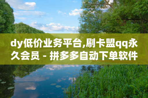 dy低价业务平台,刷卡盟qq永久会员 - 拼多多自动下单软件下载 - 拼多多助力最少需要多少人-第1张图片-靖非智能科技传媒