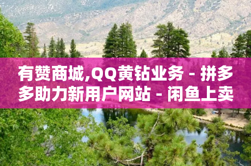 有赞商城,QQ黄钻业务 - 拼多多助力新用户网站 - 闲鱼上卖什么挣钱快-第1张图片-靖非智能科技传媒