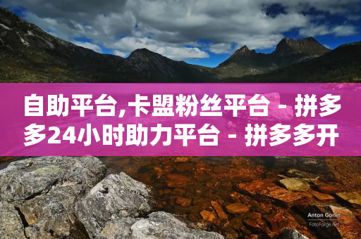 自助平台,卡盟粉丝平台 - 拼多多24小时助力平台 - 拼多多开放平台-第1张图片-靖非智能科技传媒