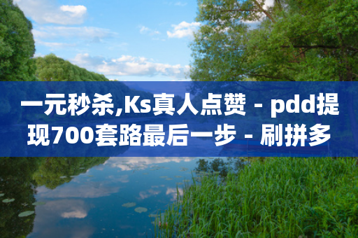 一元秒杀,Ks真人点赞 - pdd提现700套路最后一步 - 刷拼多多耗数据吗-第1张图片-靖非智能科技传媒