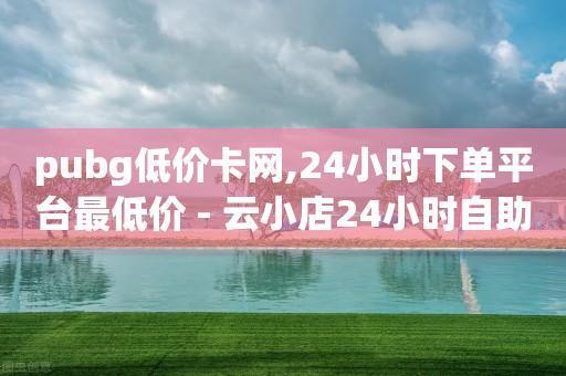 pubg低价卡网,24小时下单平台最低价 - 云小店24小时自助下单 - 拼多多免单规则-第1张图片-靖非智能科技传媒