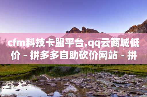 cfm科技卡盟平台,qq云商城低价 - 拼多多自助砍价网站 - 拼多多转盘流程图-第1张图片-靖非智能科技传媒