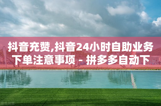 抖音充赞,抖音24小时自助业务下单注意事项 - 拼多多自动下单5毛脚本下载 - 拼多多西宁公司电话