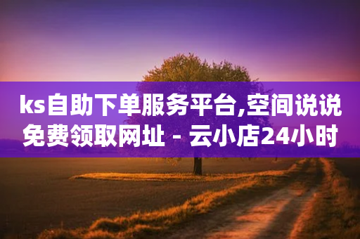 ks自助下单服务平台,空间说说免费领取网址 - 云小店24小时自助下单 - pdd助力是不是诈骗-第1张图片-靖非智能科技传媒