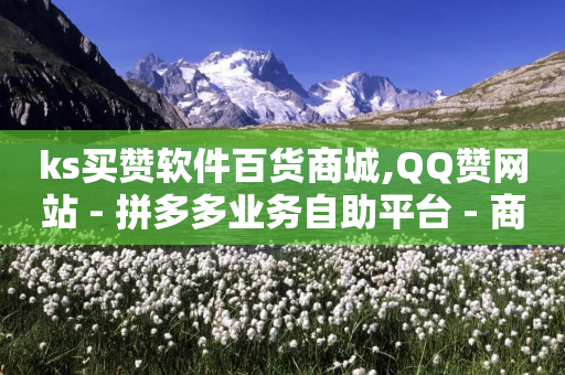 ks买赞软件百货商城,QQ赞网站 - 拼多多业务自助平台 - 商品自动改价脚本怎么设置-第1张图片-靖非智能科技传媒