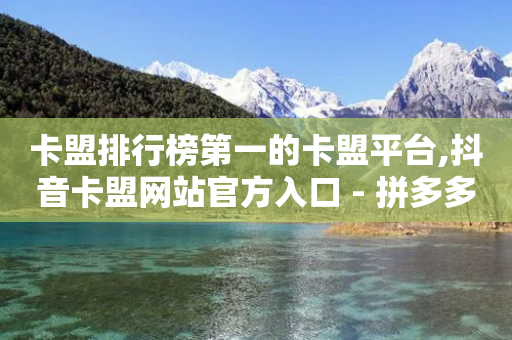 卡盟排行榜第一的卡盟平台,抖音卡盟网站官方入口 - 拼多多免费自动刷刀软件 - 机刷和真人助力哪个好-第1张图片-靖非智能科技传媒