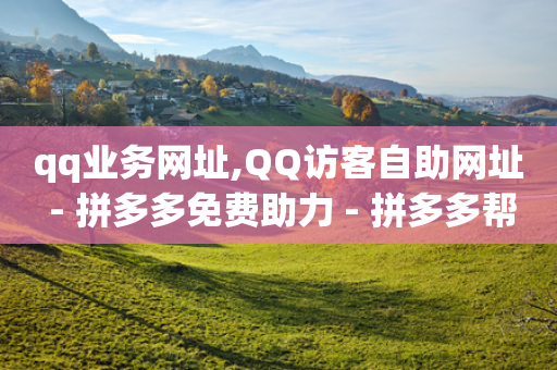 qq业务网址,QQ访客自助网址 - 拼多多免费助力 - 拼多多帮砍助力软件-第1张图片-靖非智能科技传媒