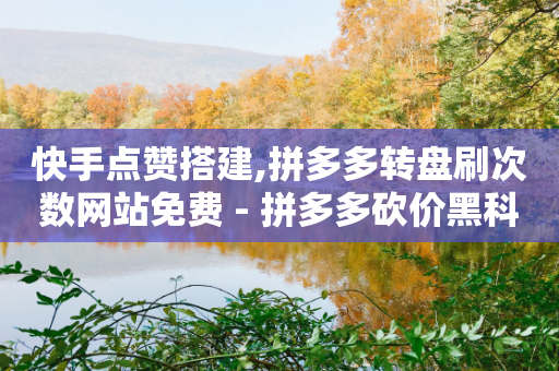 快手点赞搭建,拼多多转盘刷次数网站免费 - 拼多多砍价黑科技软件 - 无货源同步物流软件