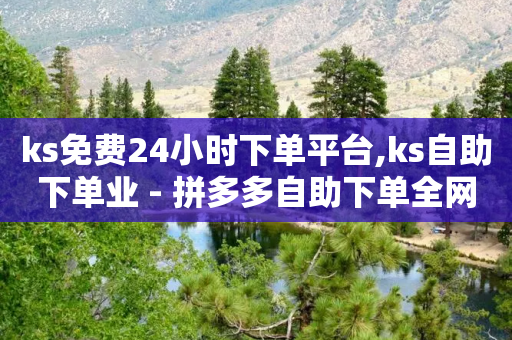 ks免费24小时下单平台,ks自助下单业 - 拼多多自助下单全网最便宜 - 买刀助力拼多多能退款吗