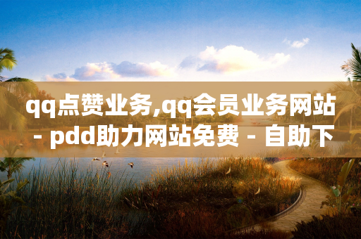 qq点赞业务,qq会员业务网站 - pdd助力网站免费 - 自助下单商城