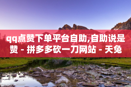 qq点赞下单平台自助,自助说是赞 - 拼多多砍一刀网站 - 天兔网络平台在线下单-第1张图片-靖非智能科技传媒