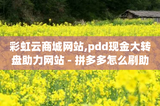 彩虹云商城网站,pdd现金大转盘助力网站 - 拼多多怎么刷助力 - 拼多多的砍一刀一般在哪打开-第1张图片-靖非智能科技传媒