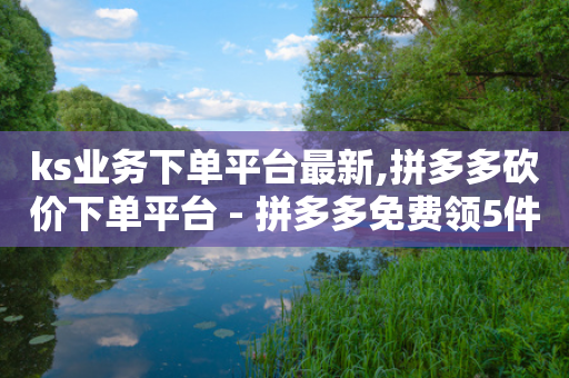 ks业务下单平台最新,拼多多砍价下单平台 - 拼多多免费领5件助力 - 拼夕夕50元要多少人助力-第1张图片-靖非智能科技传媒