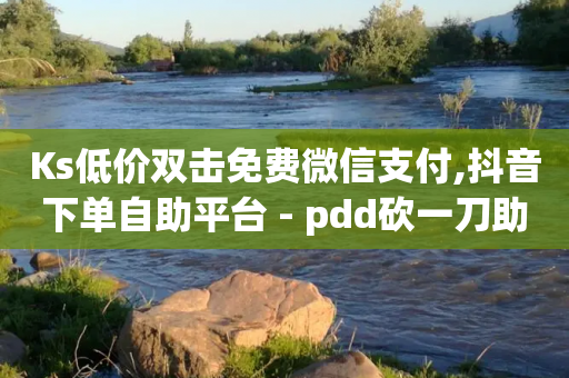 Ks低价双击免费微信支付,抖音下单自助平台 - pdd砍一刀助力助力平台官网 - 拼多多商家怎么找到平台客服-第1张图片-靖非智能科技传媒