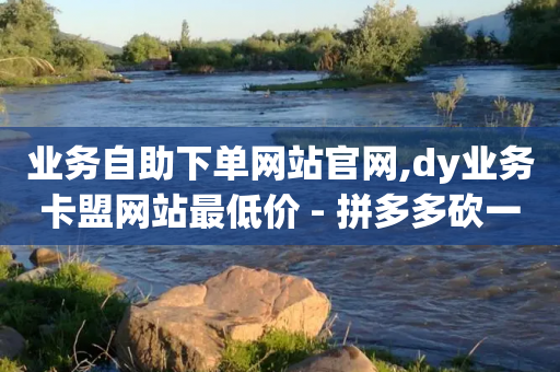 业务自助下单网站官网,dy业务卡盟网站最低价 - 拼多多砍一刀网站 - pdd提现50块要几个人-第1张图片-靖非智能科技传媒