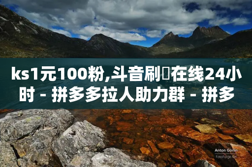 ks1元100粉,斗音刷讚在线24小时 - 拼多多拉人助力群 - 拼多多助力有多少步骤-第1张图片-靖非智能科技传媒