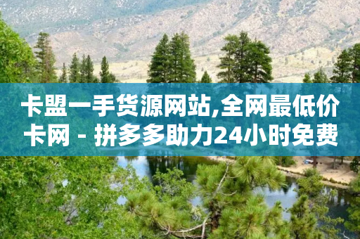 卡盟一手货源网站,全网最低价卡网 - 拼多多助力24小时免费 - 全网业务自助下单商城