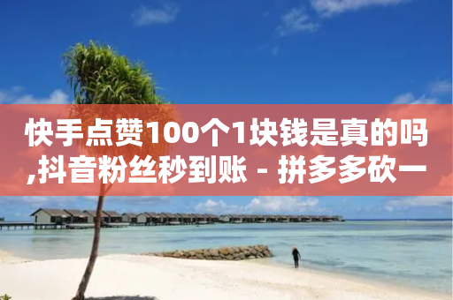 快手点赞100个1块钱是真的吗,抖音粉丝秒到账 - 拼多多砍一刀助力平台网站 - 拼多多上货小号购买