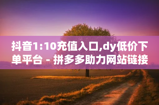 抖音1:10充值入口,dy低价下单平台 - 拼多多助力网站链接在哪 - 拼多多砍价一毛十刀软件-第1张图片-靖非智能科技传媒