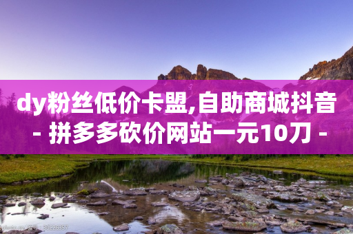 dy粉丝低价卡盟,自助商城抖音 - 拼多多砍价网站一元10刀 - 拼多多成功700元照片-第1张图片-靖非智能科技传媒