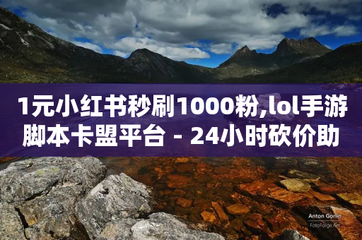 1元小红书秒刷1000粉,lol手游脚本卡盟平台 - 24小时砍价助力网 - 拼多多50元要拉多少人-第1张图片-靖非智能科技传媒