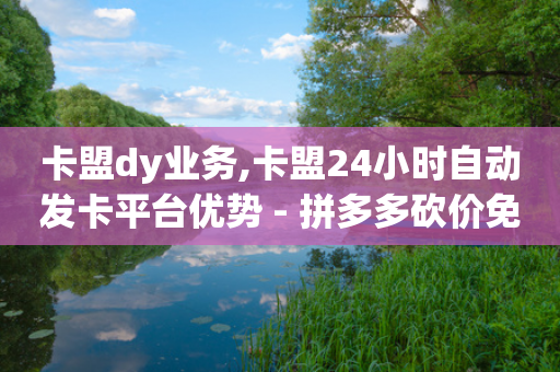 卡盟dy业务,卡盟24小时自动发卡平台优势 - 拼多多砍价免费拿商品 - 拼多多最新助力平台