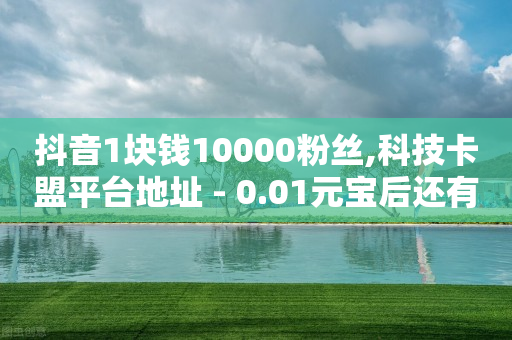 抖音1块钱10000粉丝,科技卡盟平台地址 - 0.01元宝后还有什么套路 - 拼多多提现红包是24小时内