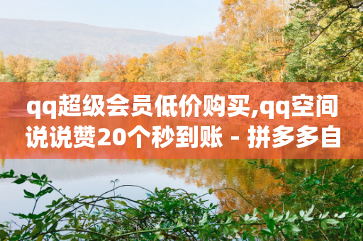 qq超级会员低价购买,qq空间说说赞20个秒到账 - 拼多多自助业务网 - 拼多多助力一块钱十刀网站