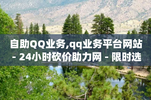 自助QQ业务,qq业务平台网站 - 24小时砍价助力网 - 限时选择题好处-第1张图片-靖非智能科技传媒